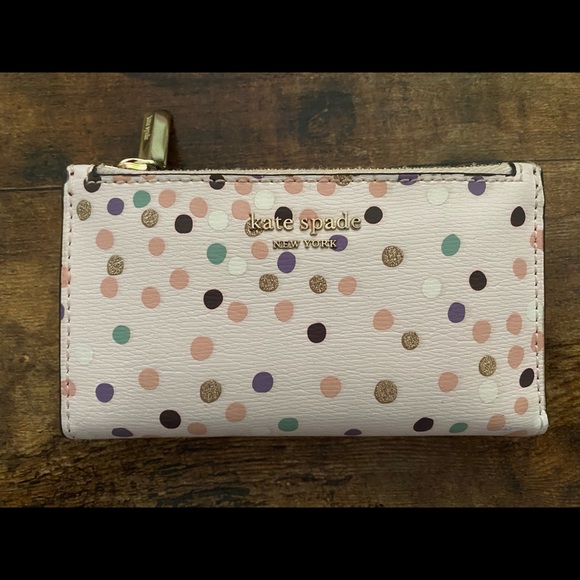 kate spade Handbags - Kate Spade Glitter Polka Dot Wallet